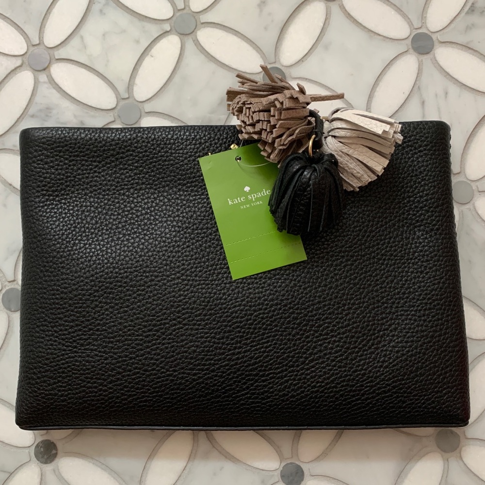 NWT Kate Spade Shala Tassel Clutch